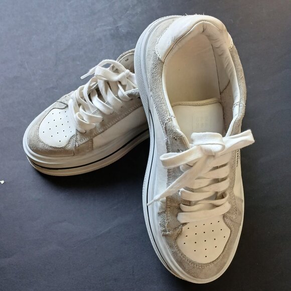 Copenhagen Studios Low-top Sneakers CPH181 Leather Mix White Size 9 - Picture 10 of 10